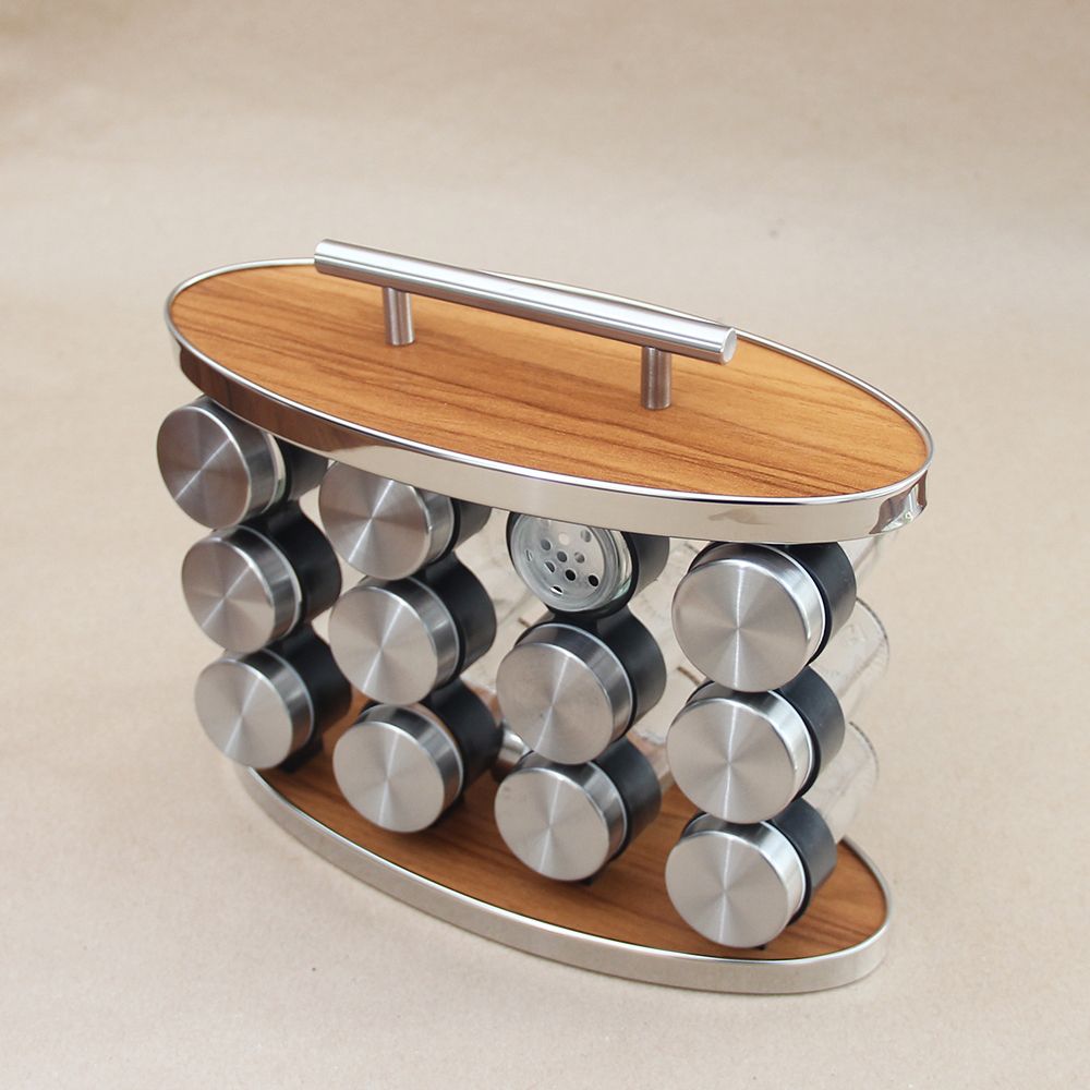 Especiero Oval Bamboo y Acero x 12