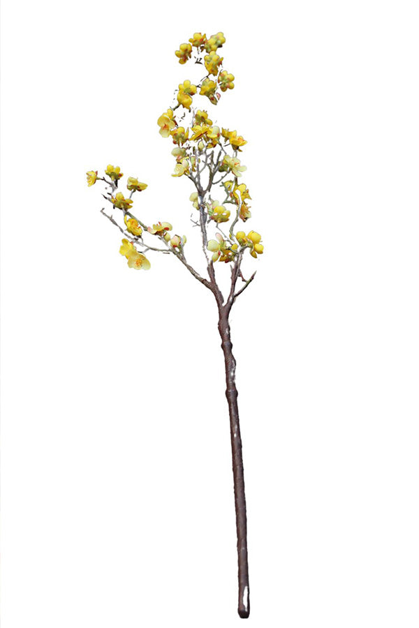 Yellow Cherry Blossom Stem 85 cm