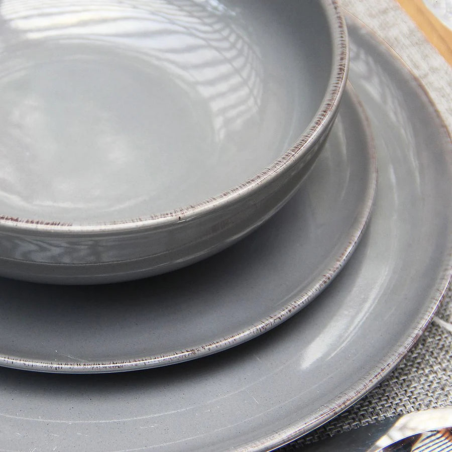 Pack 4 Platos Playos Positano Grey