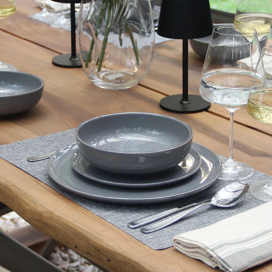 Juego 12 Piezas Positano Grey Playos/Postre