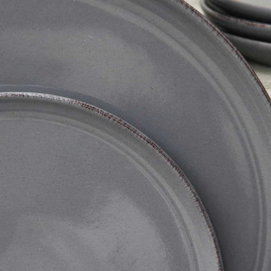 Pack 4 Platos Playos Positano Grey