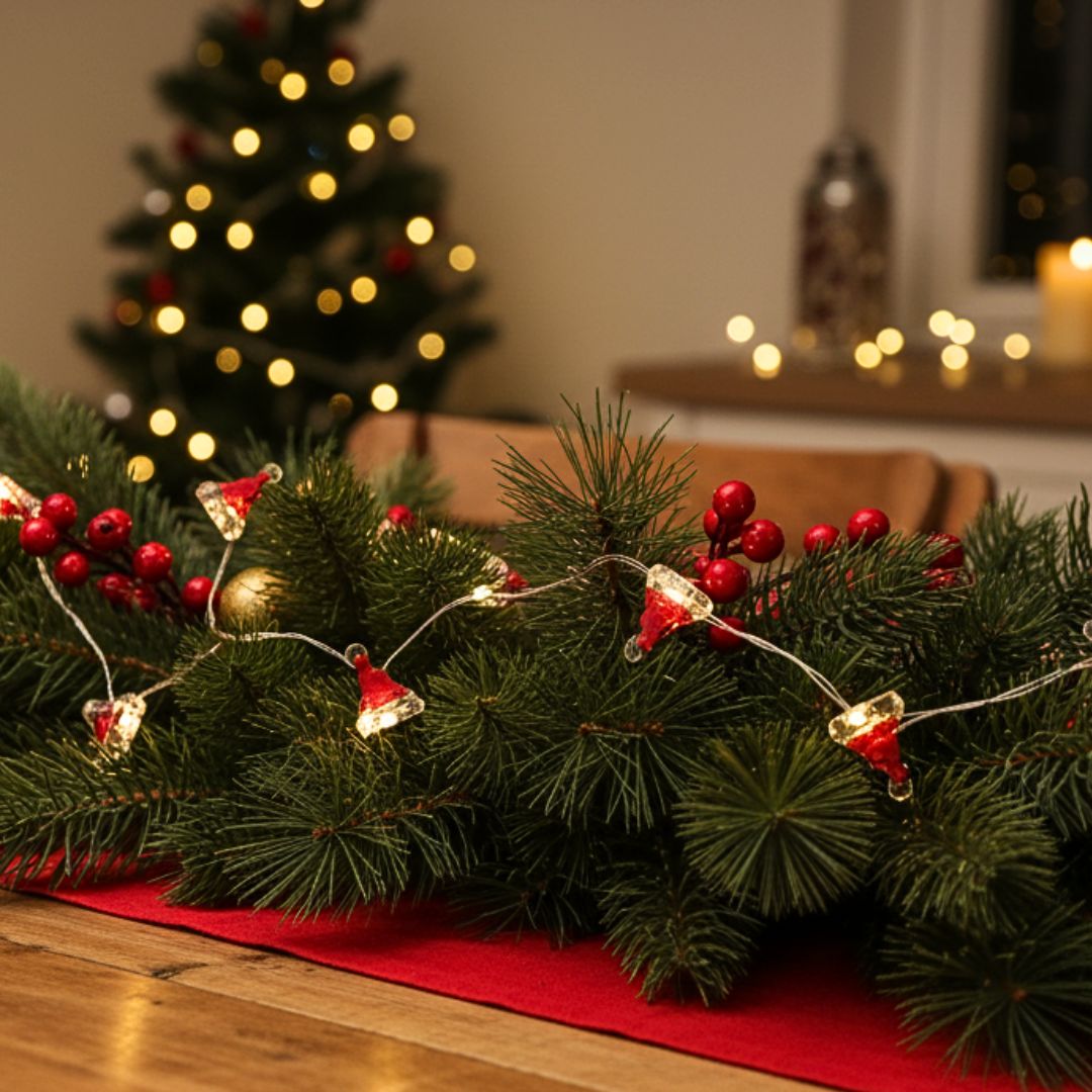 Luces Navideñas Gorro Santa