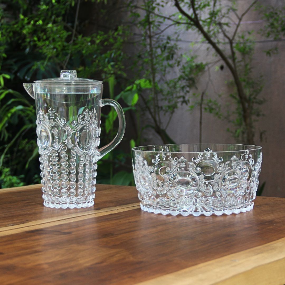 Juego Jarra + Ensaladera Acrílico Imperial