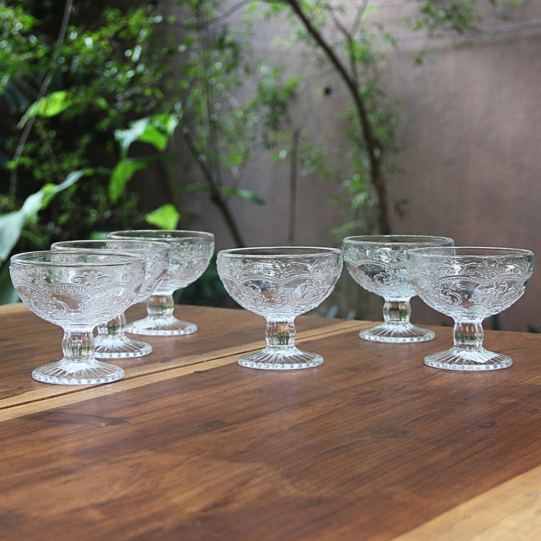 Pack 6 Copas Postre Hampton Transparentes