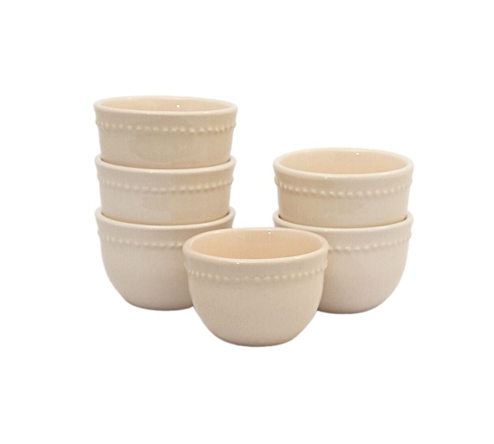 Pack 6 Bowls Mini Queen Crema