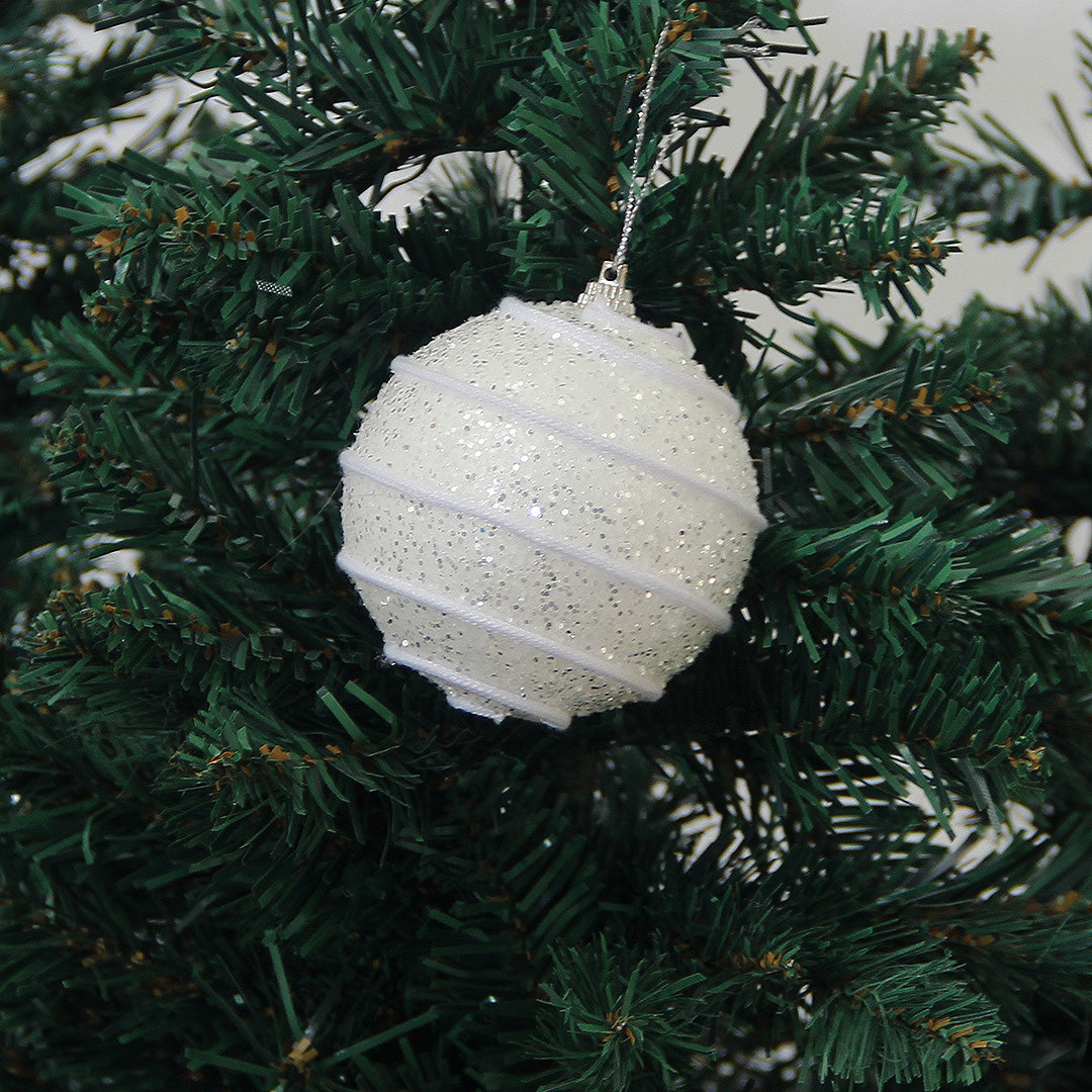 Esfera Espiral Glitter 8 cm