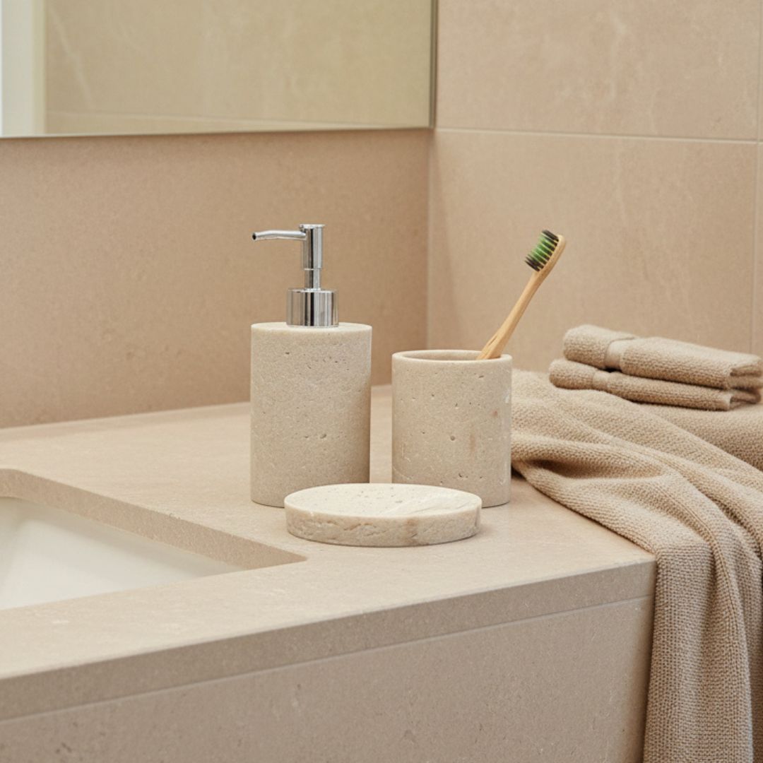 Set de Baño Travertine x 3 Piezas