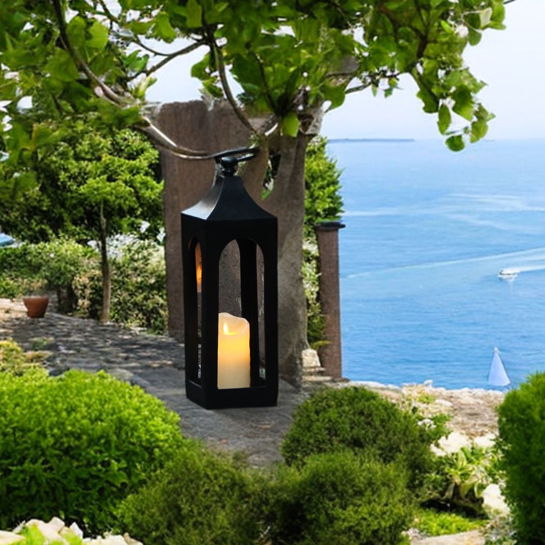 Farol Metal Chico Negro 40 cm