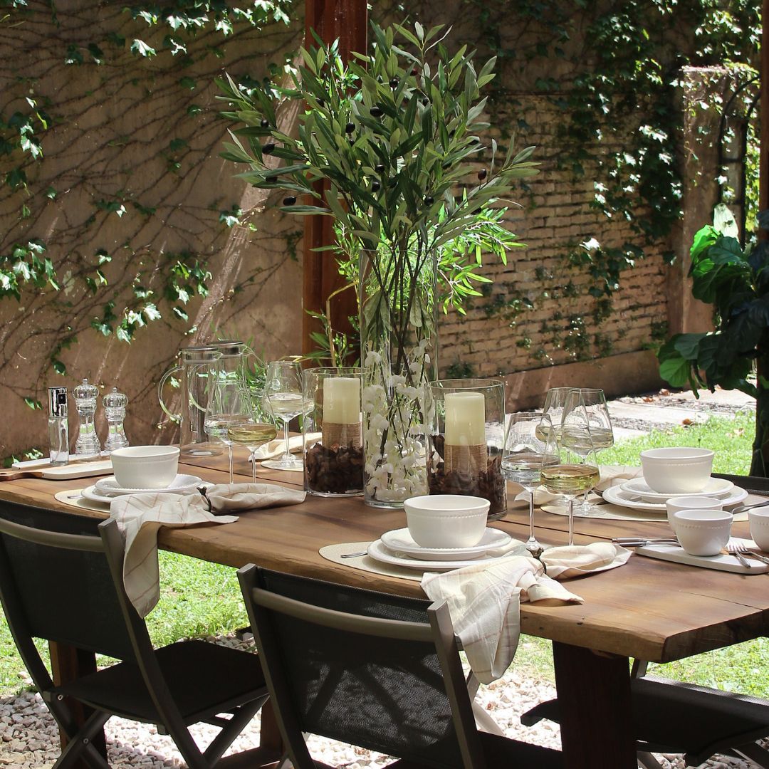 Juego 18 Piezas Queen Blanco