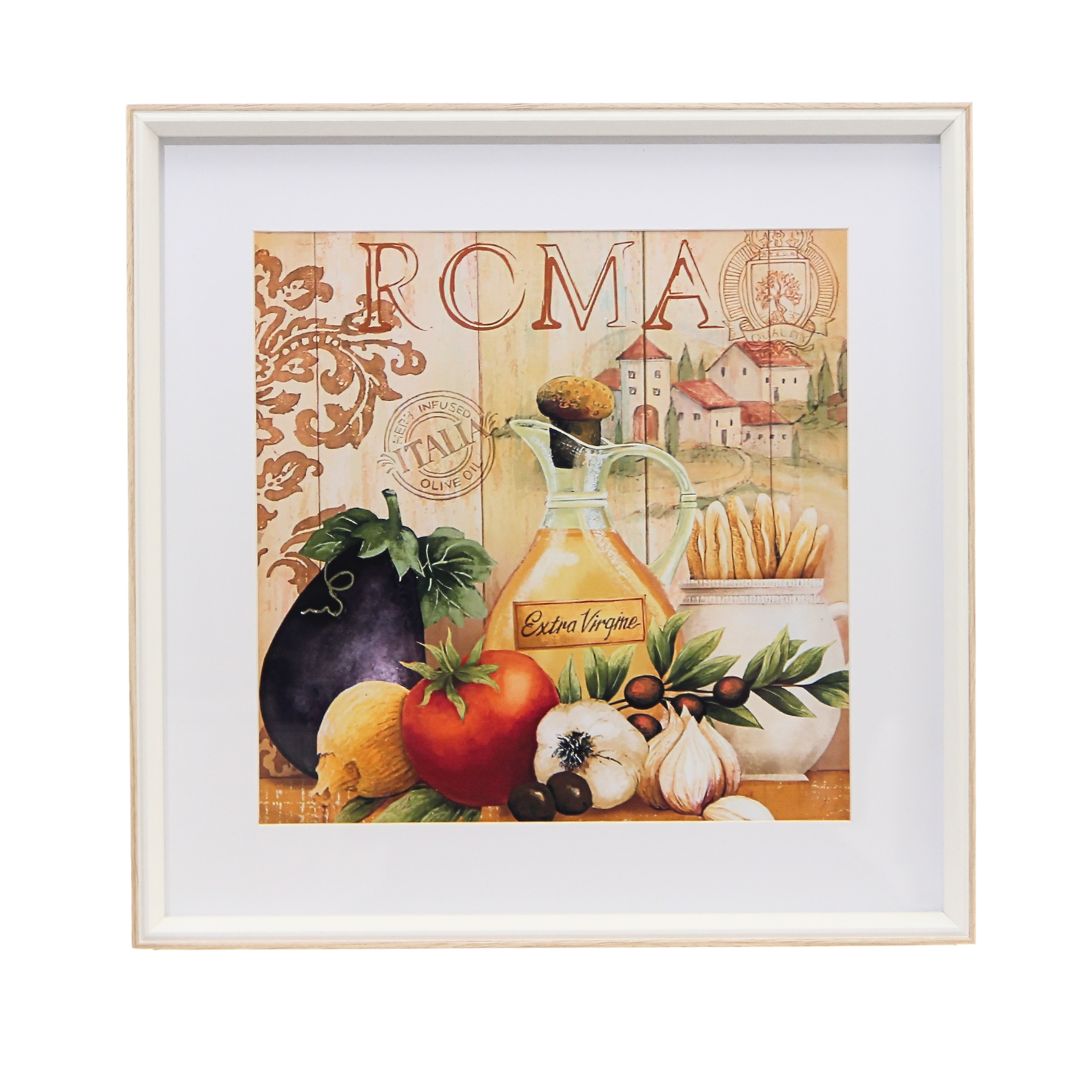 Cuadro Roma 40x40 cm Marco Claro