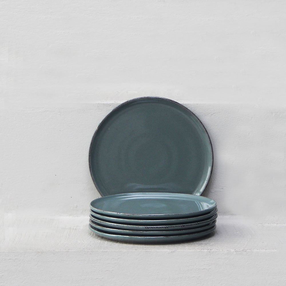 Pack 6 Platos Postre Positano Green