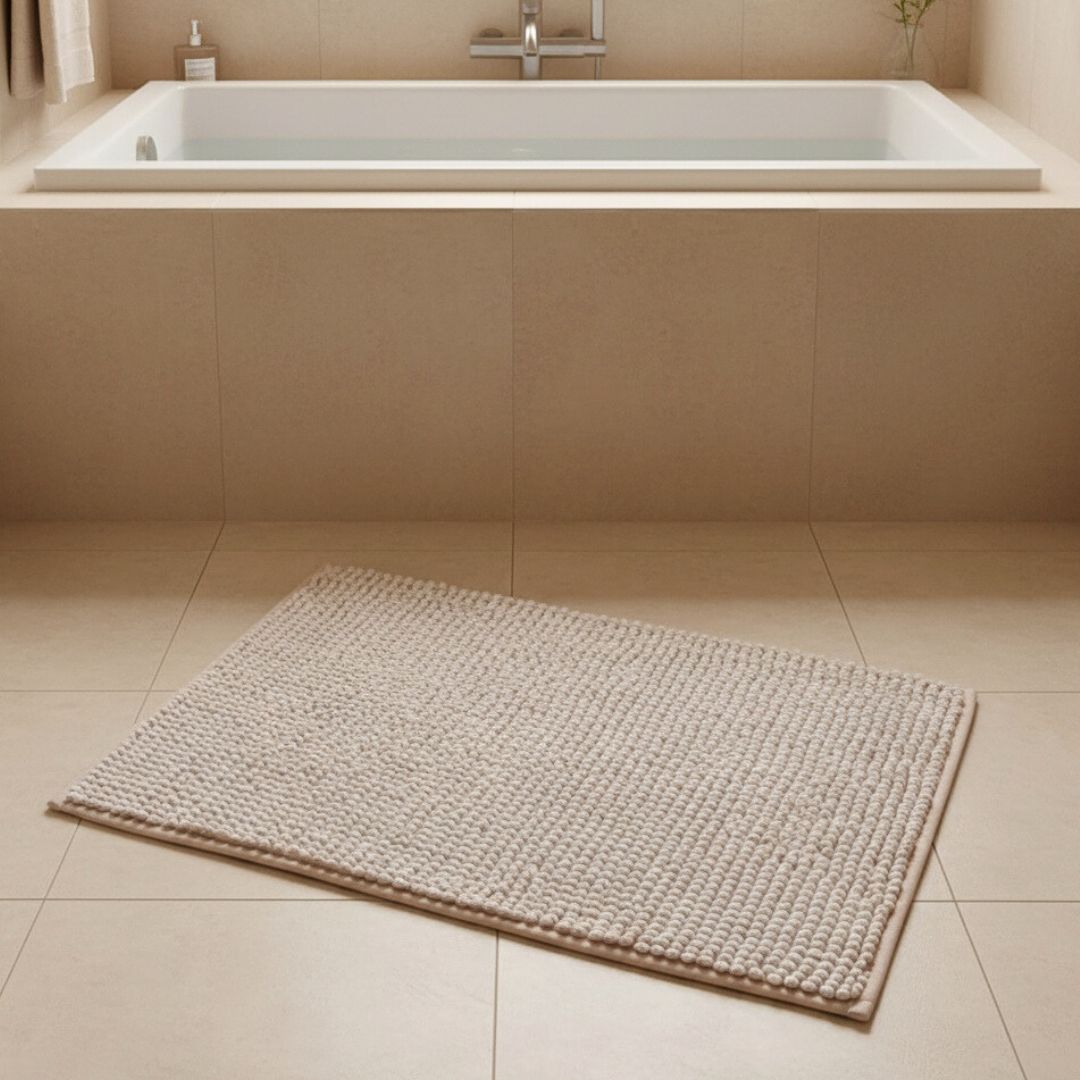 Alfombra de Baño Boucle Crema