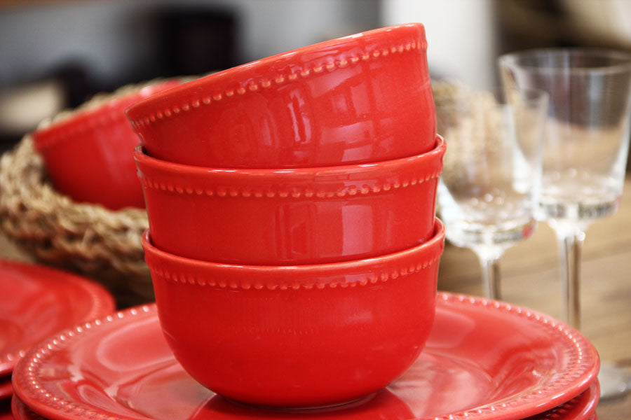 Juego 4 Piezas Queen Rojo