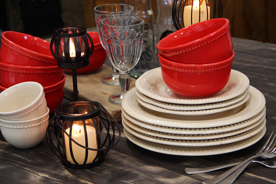 Juego 4 Piezas Queen Rojo