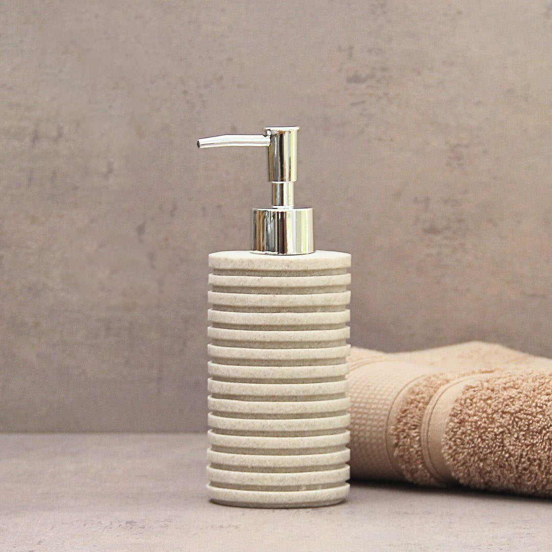 Set de Baño Piedra Rayas Beige