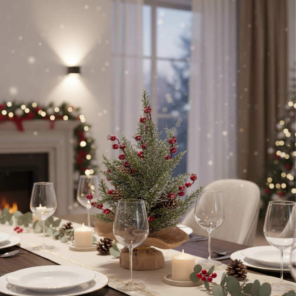 Arbol Snowy Berries 48 cm