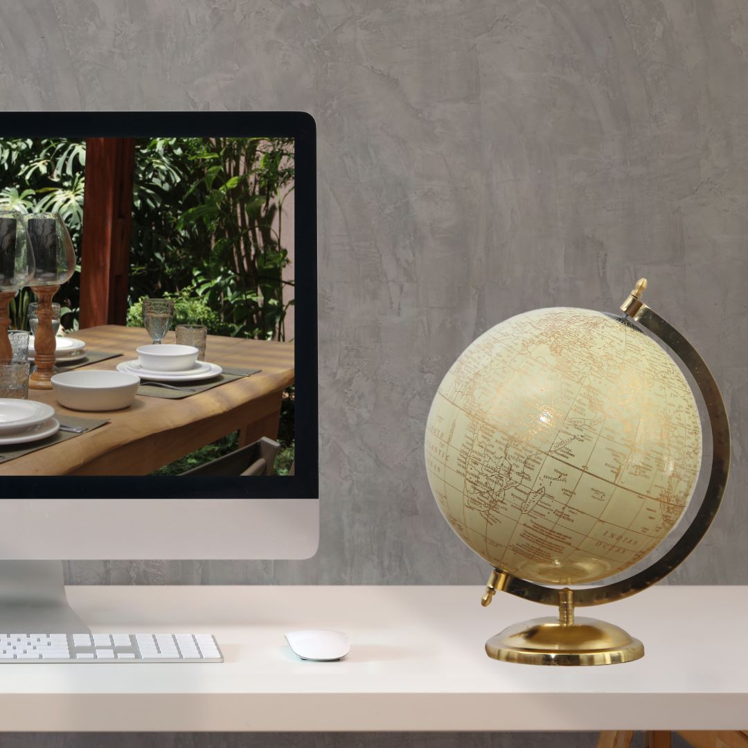 Globo Terraqueo Gold 27 cm