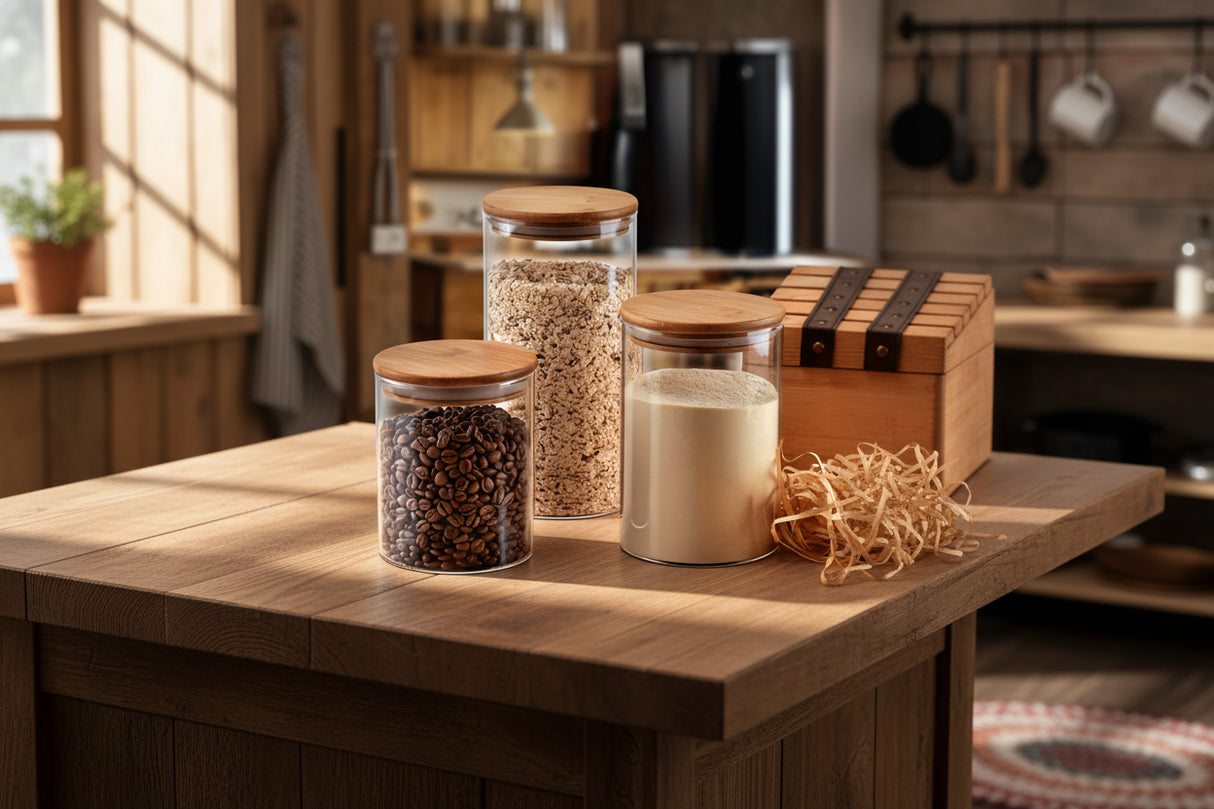 Frasco Bosco con Tapa de Madera – 1030 ml
