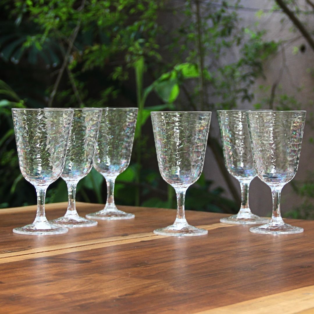 Juego 6 Copas Martele acrílico