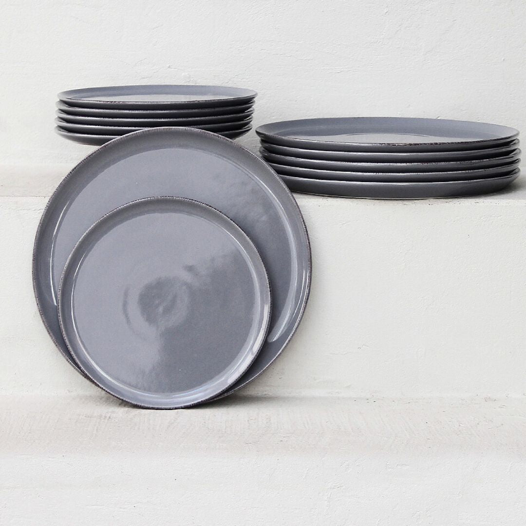 Juego 12 Piezas Positano Grey Playos/Postre