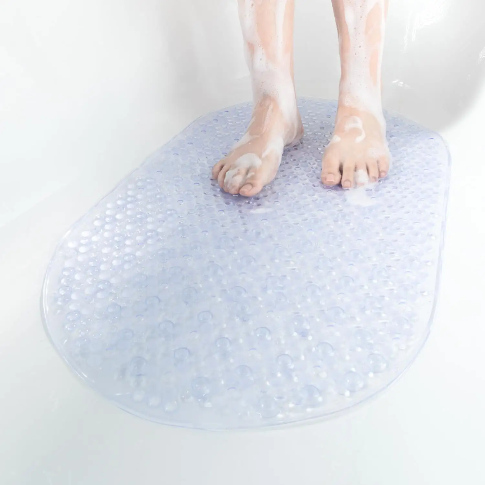 Alfombra Antideslizante Perlas Transparente