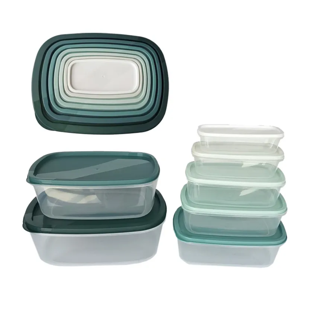 MultiTupper Set por 7 Rect. Green