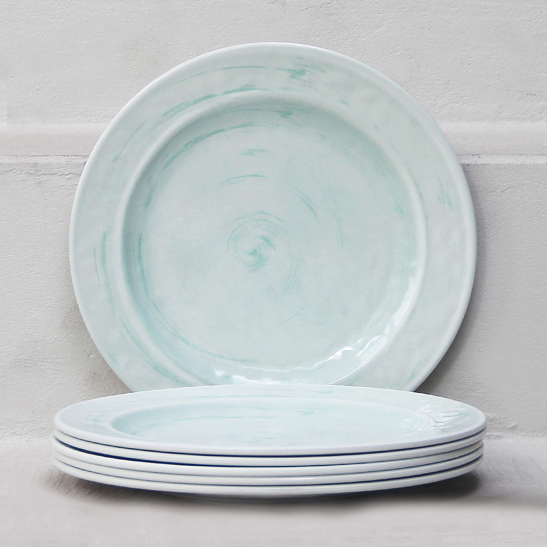 Pack 6 Platos Playos Melamina Menta