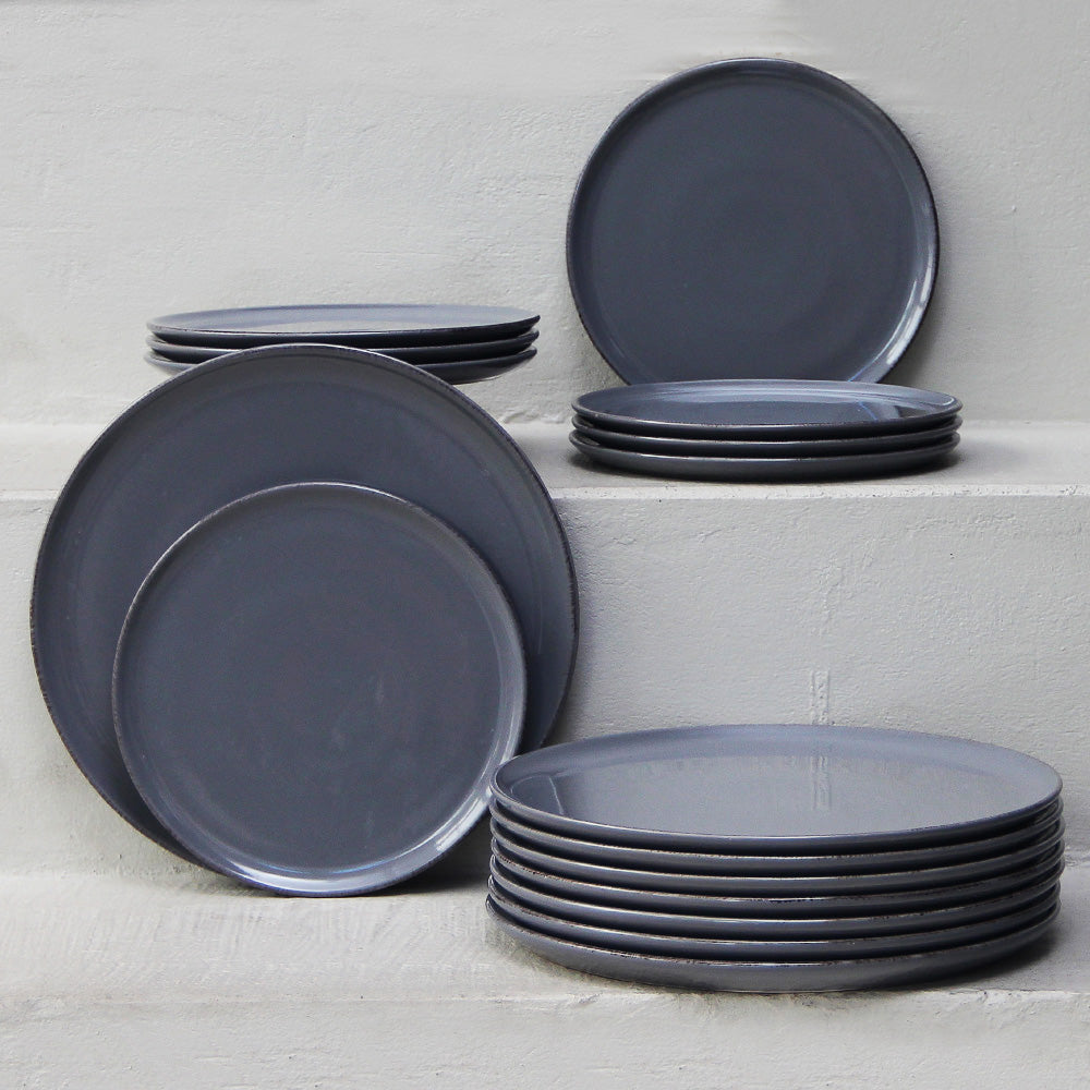 Juego 16 Piezas Positano Grey Playos/Postre