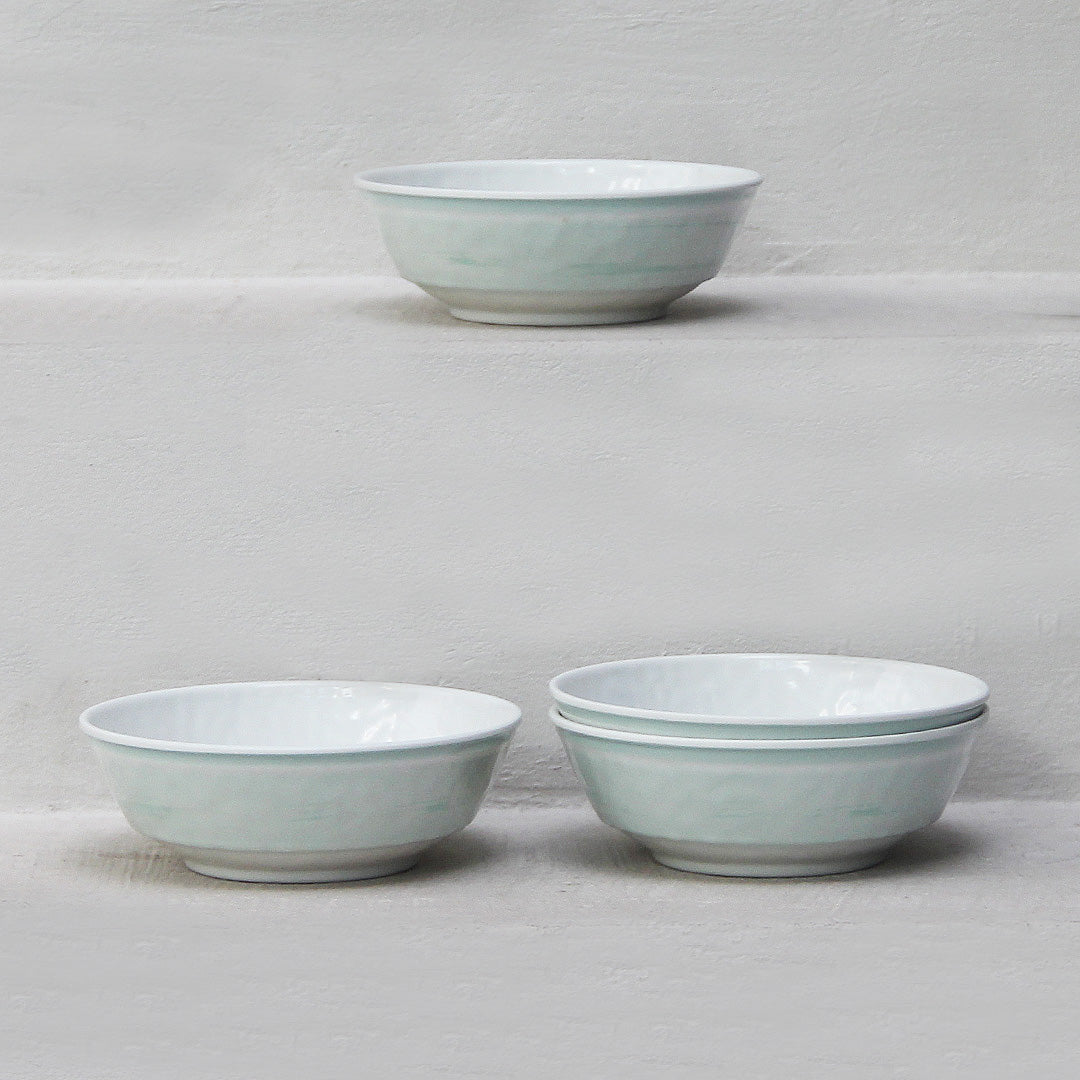 Pack 4 Platos Hondos Melamina Menta