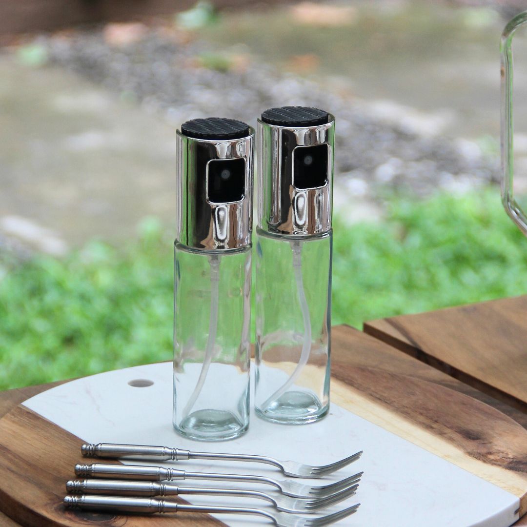 Rociador Aceite / Vinagre 16,5 cm Plateado PVC