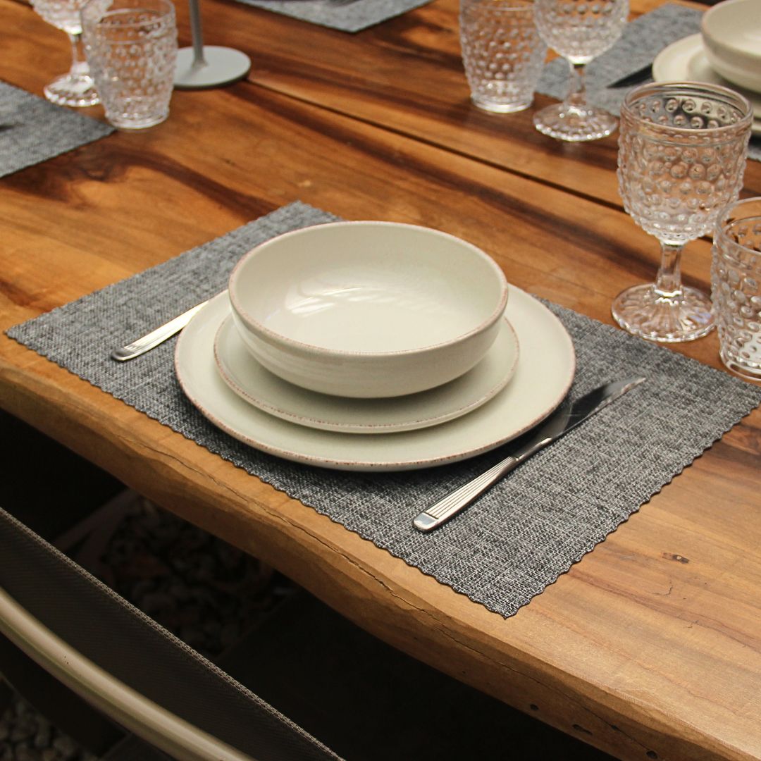 Individual Simil Lino Gris