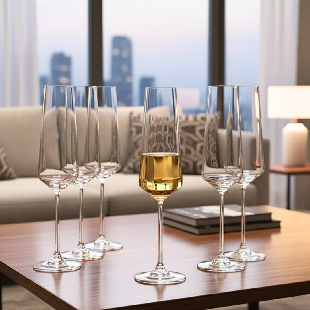 Juego de 6 Copa Champagne Genova