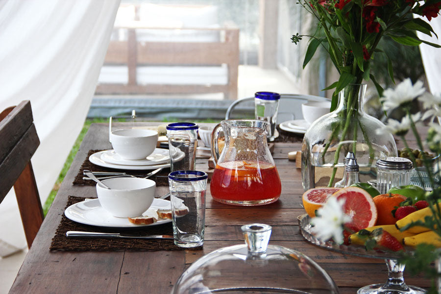 Plato Postre Clásico Blanco