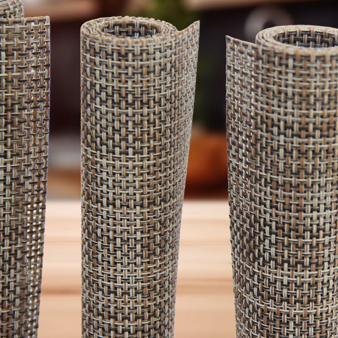 Individual Rafia Beige Oscuro x 12