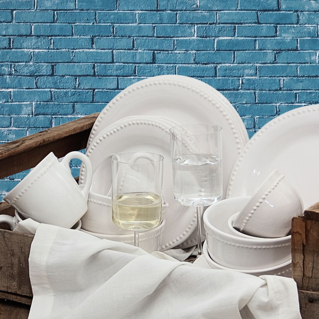 Plato Postre Queen Blanco