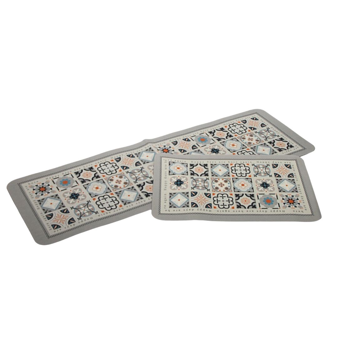 Set Alfombras Antideslizantes Boho Mosaic