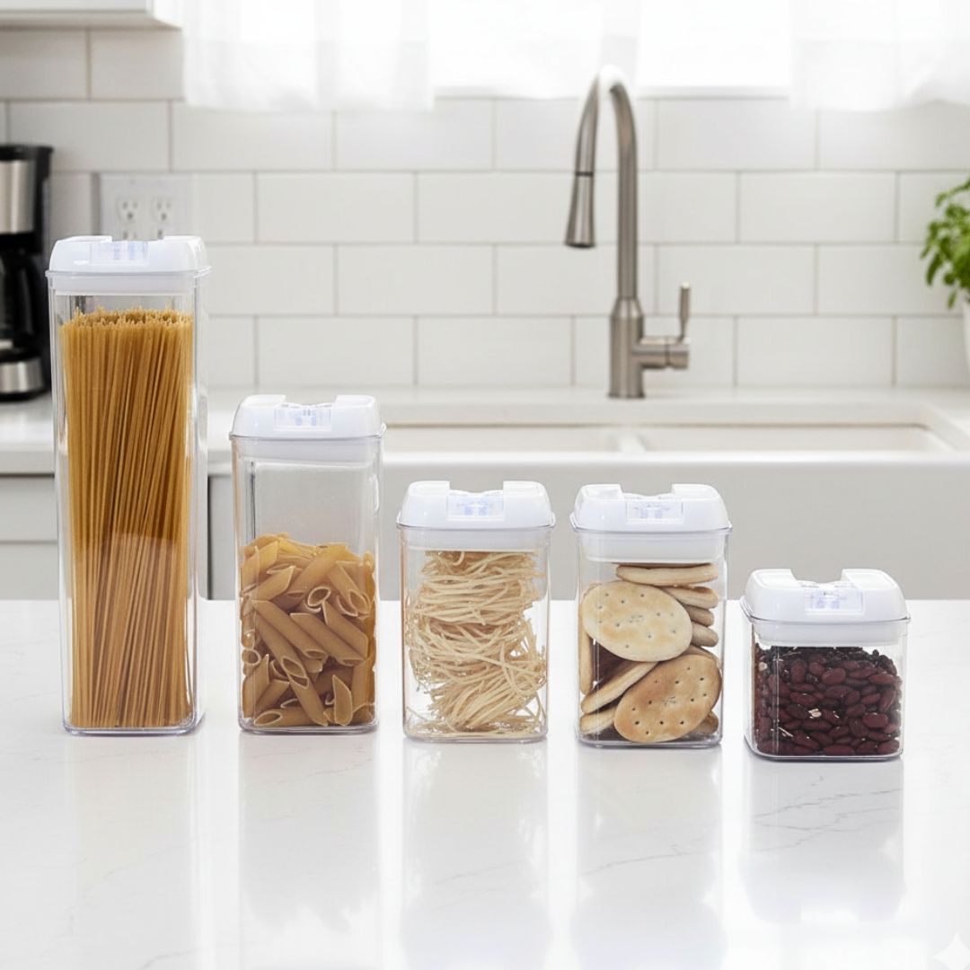 Set x 5 Frascos Herméticos Fresh