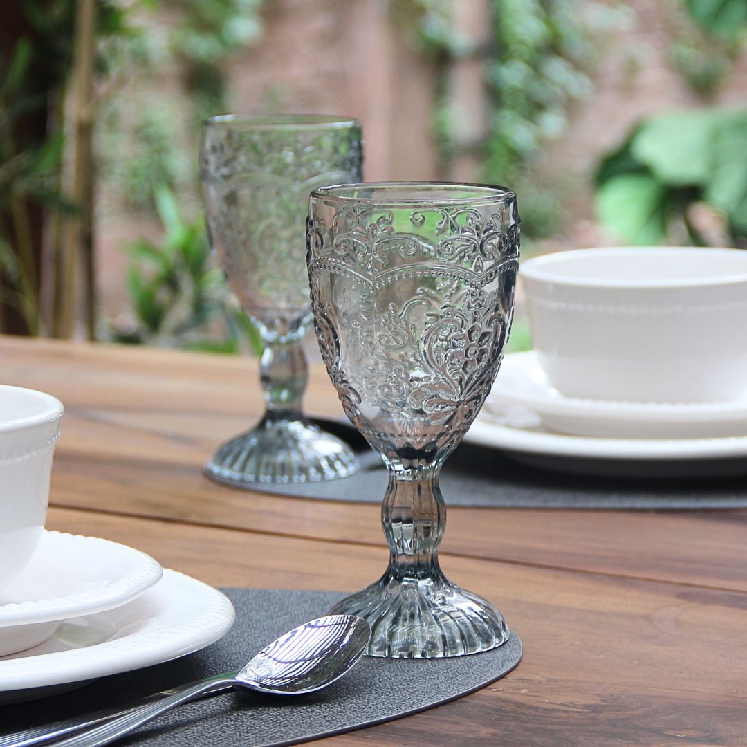 Juego 16 Piezas Queen con copas Blue