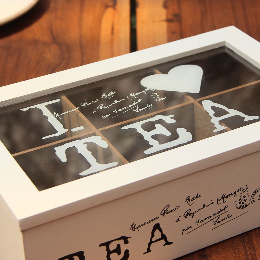 Caja de Te Vintage 24x15,5x8 cm