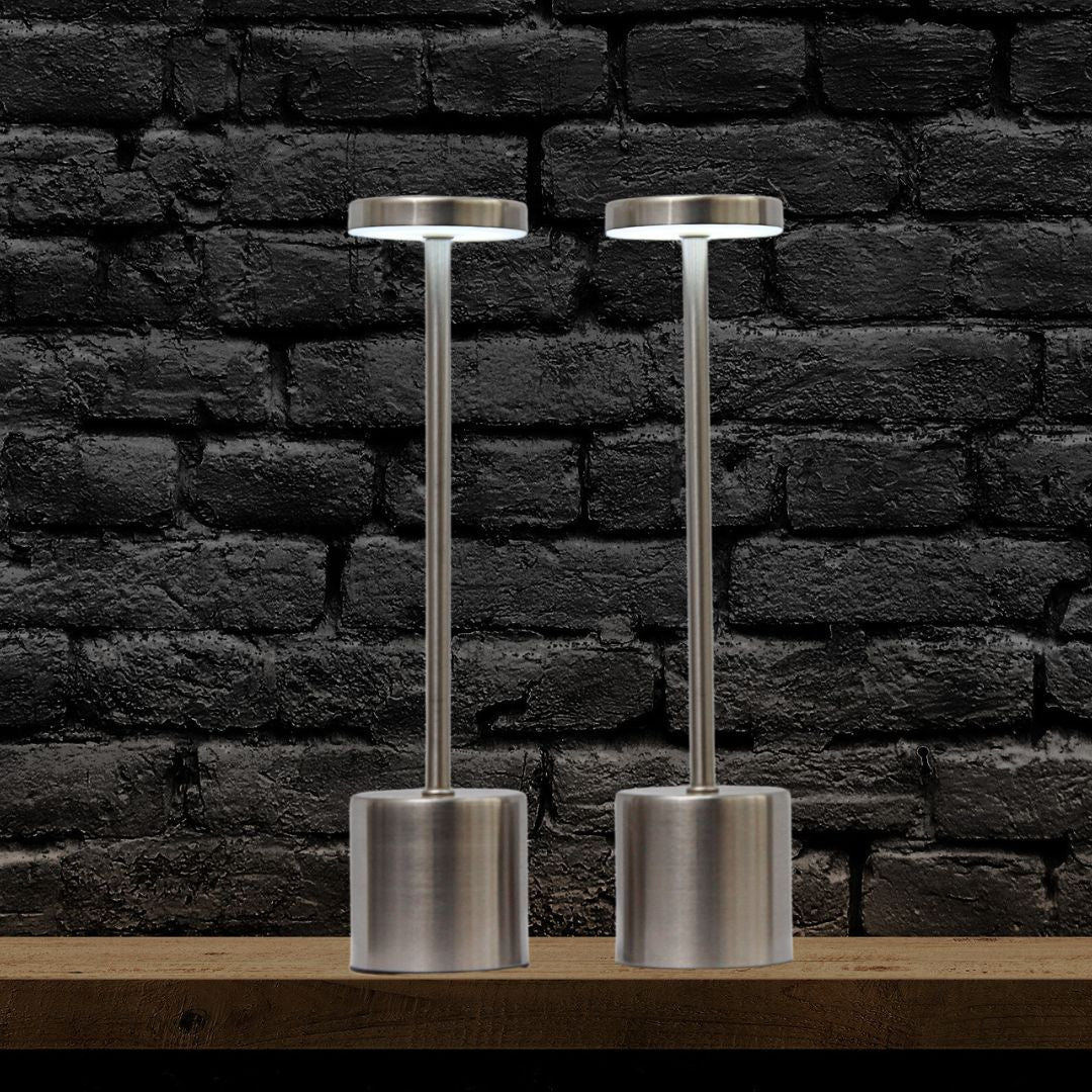 Pack 2 Lámparas Quebec Plata