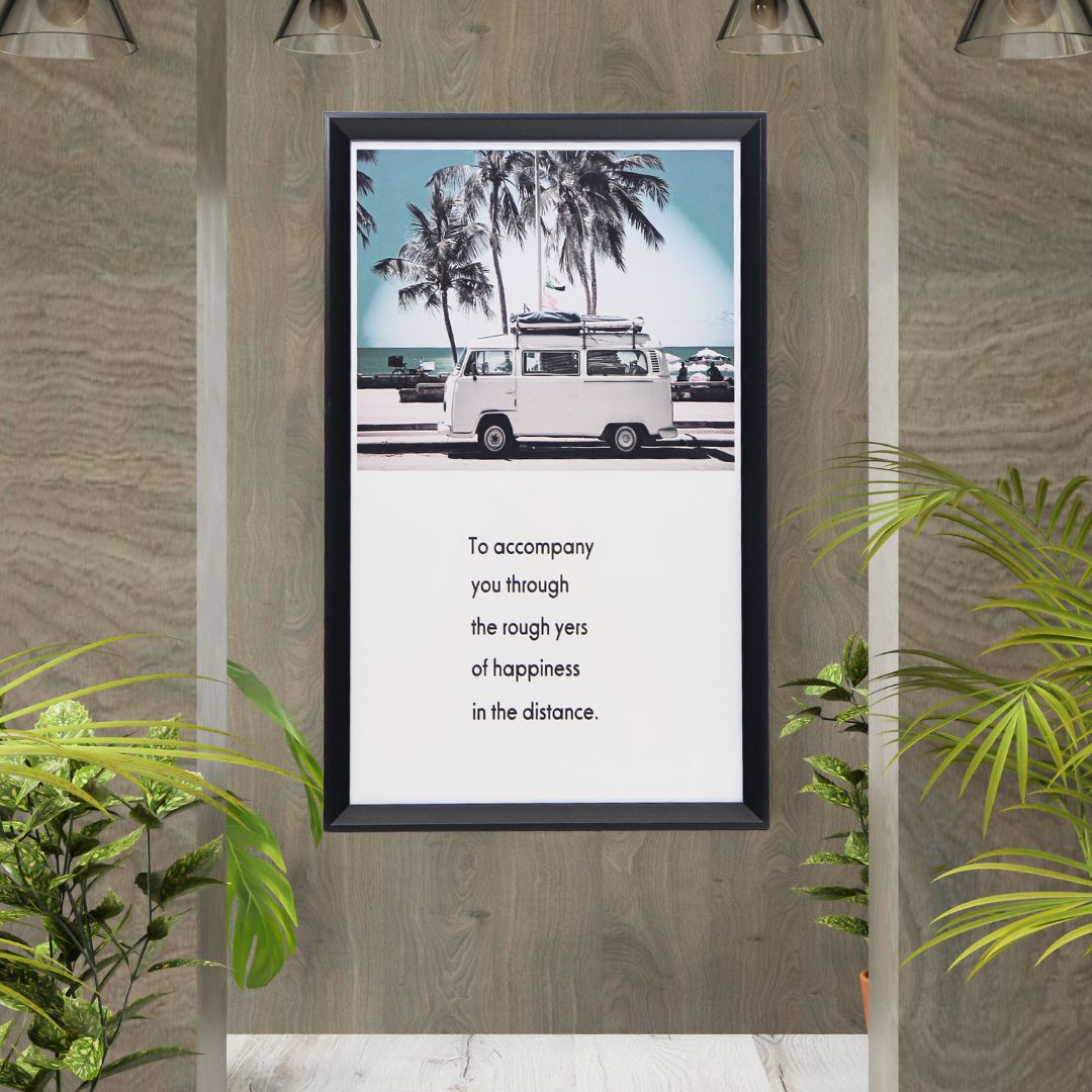 Cuadro Van 30x50 cm Marco Negro