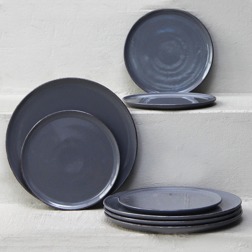 Juego 8 Piezas Positano Grey Playos/Postre