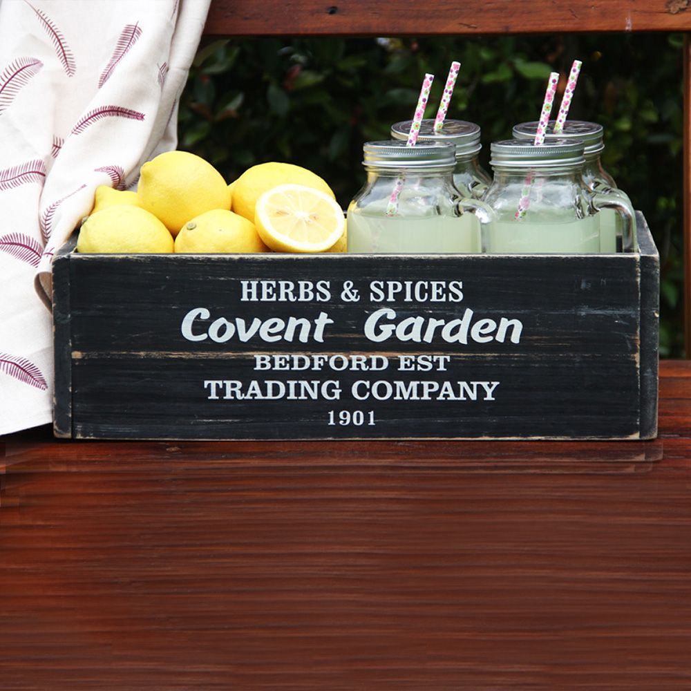 Cajón Vintage Negro