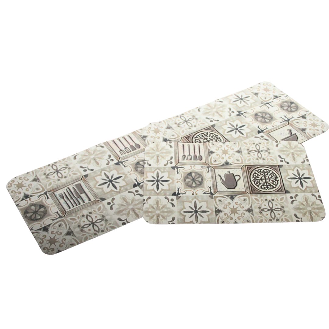 Set Alfombras Antideslizantes Terracota Tiles