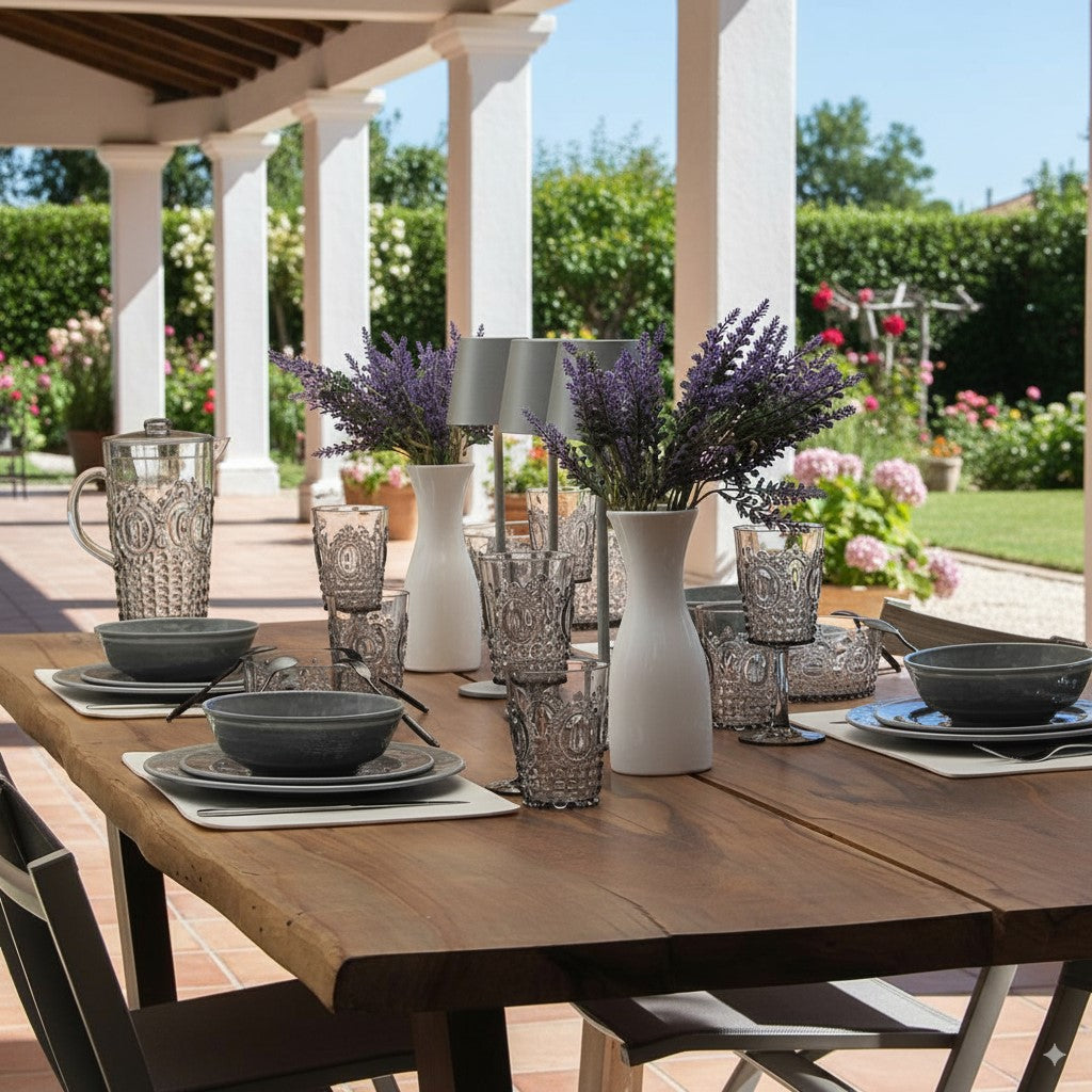 Plato Postre Melamina Gris