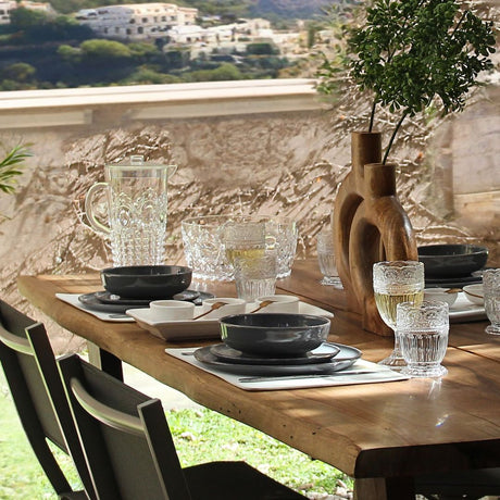 Juego 8 Piezas Positano Grey Playos/Postre