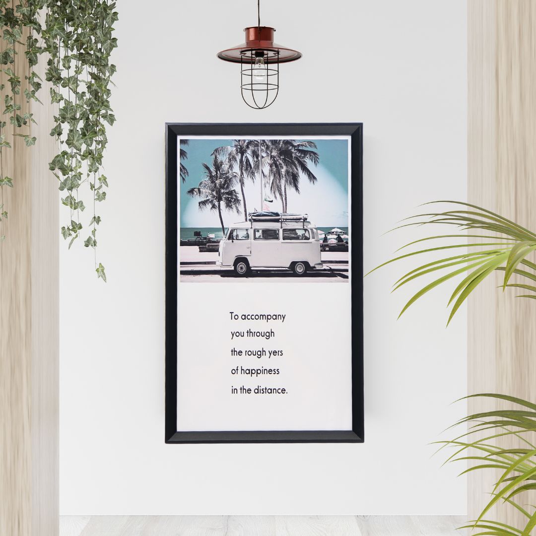 Cuadro Van 30x50 cm Marco Negro