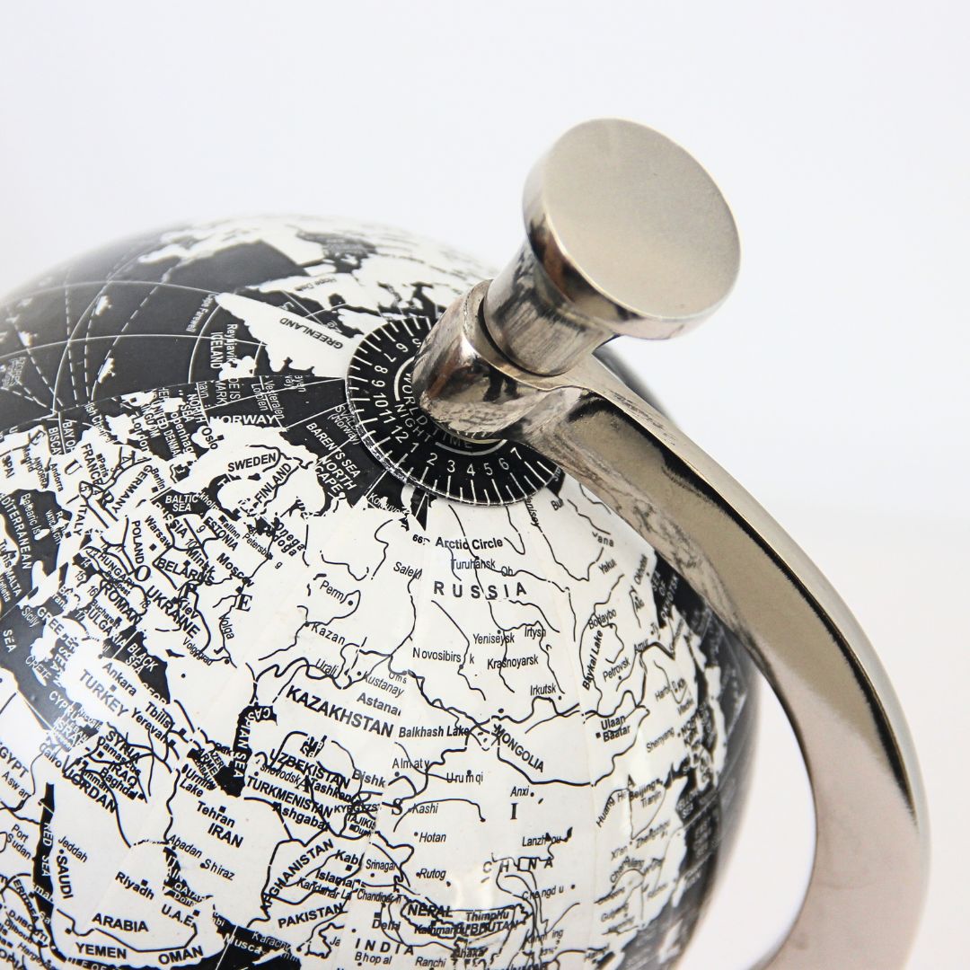 Globo Terraqueo B&W 28 cm