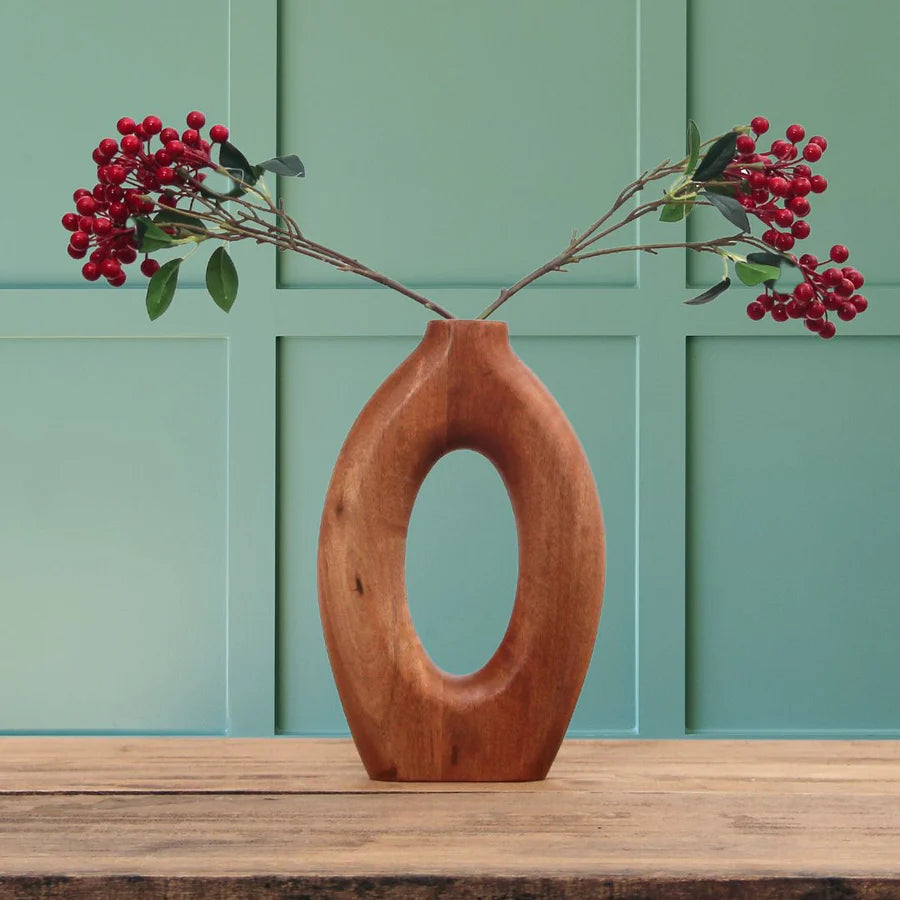 Pack 3 Piezas Florero Kiri/ 2 Ramas Red Berry