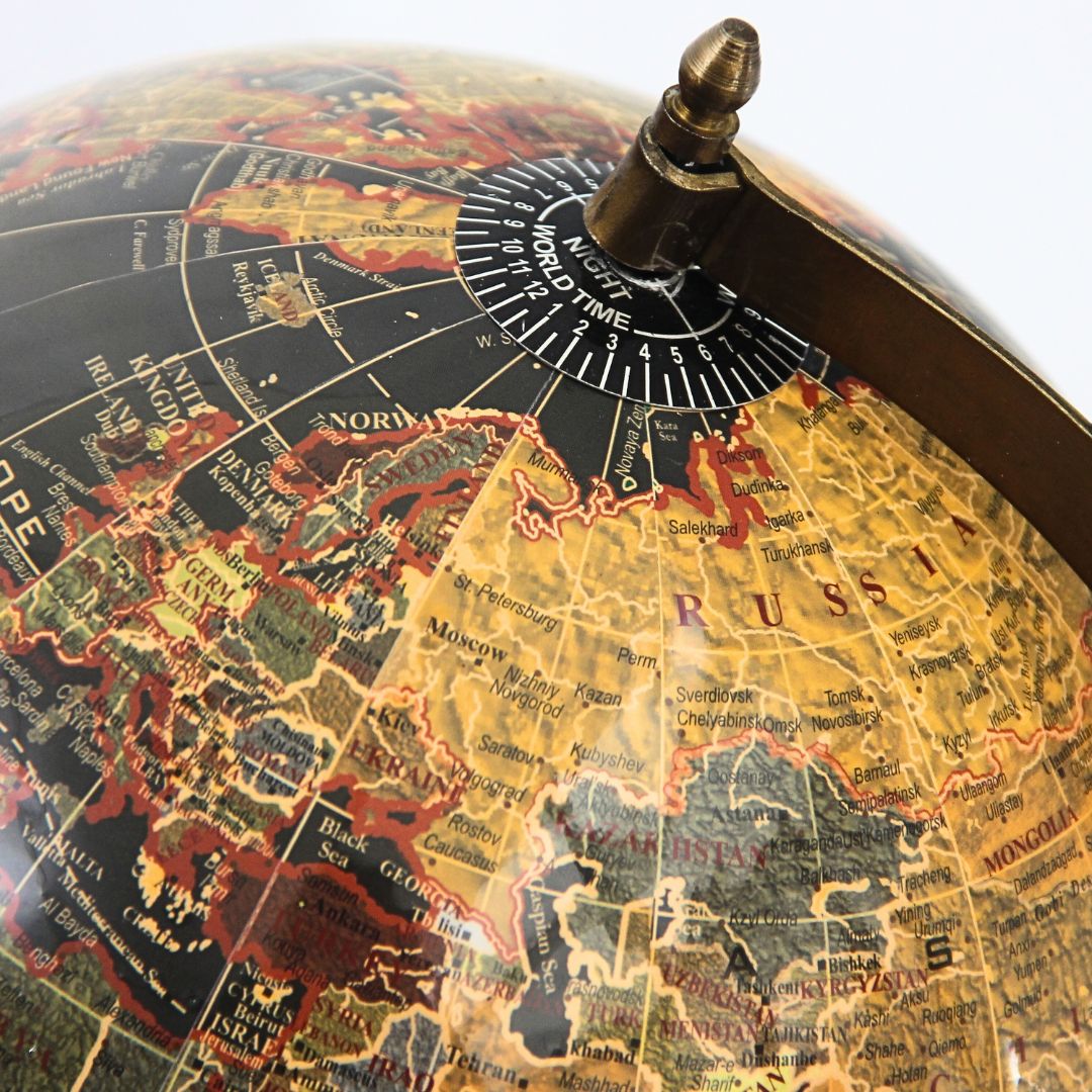 Globo Terraqueo Base Antique 32 cm